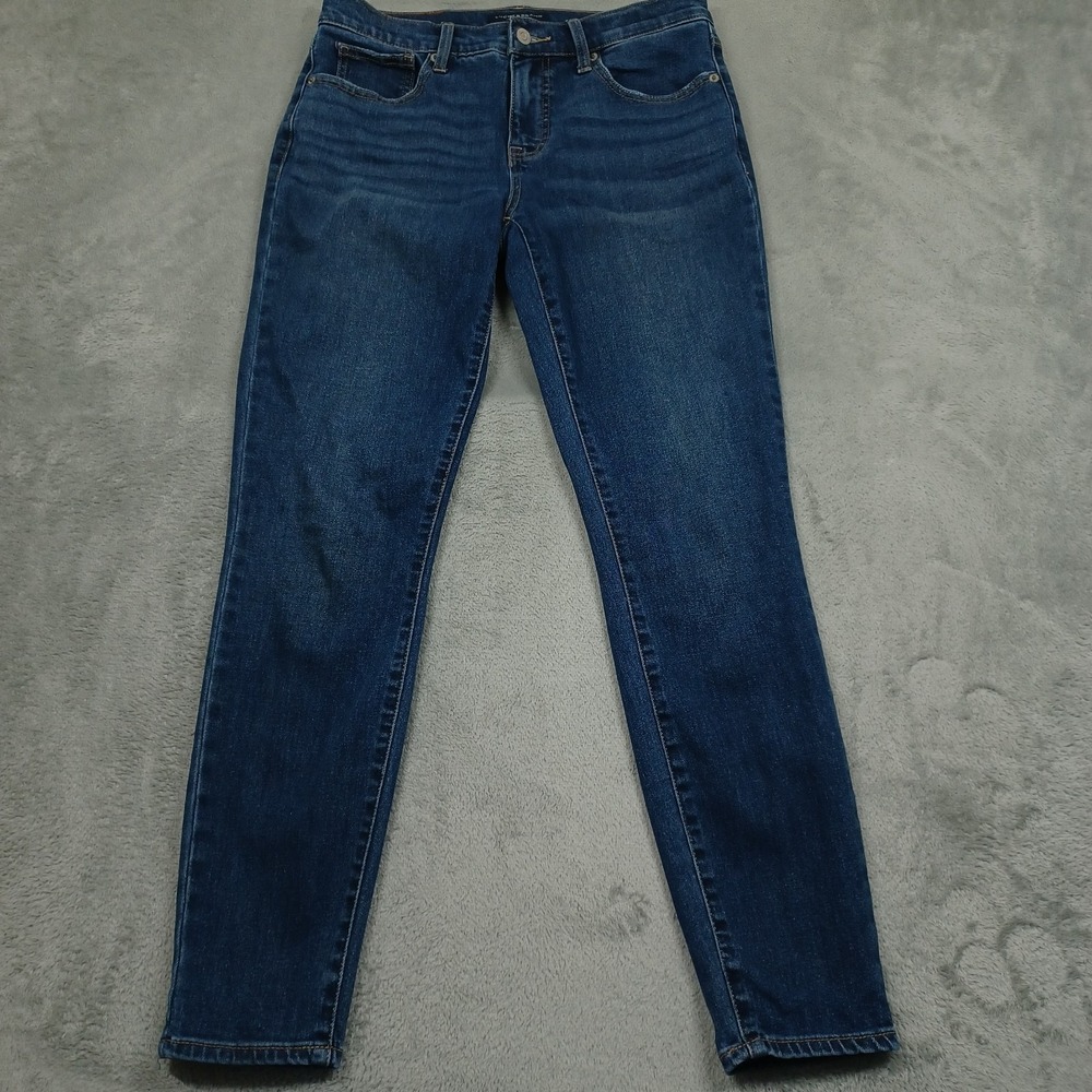 Lucky Brand Jeans Womens 6 Blue Denim Mid Rise Skinny Ava Casual Pockets‎